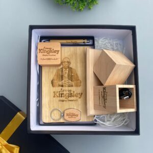 Corporate Wooden Set with Alarm clock