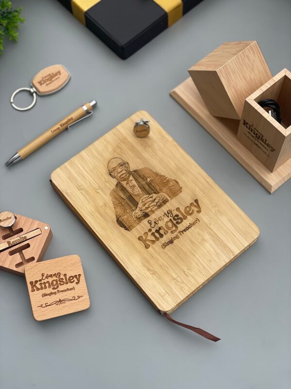Corporate Wooden Set with Alarm clock