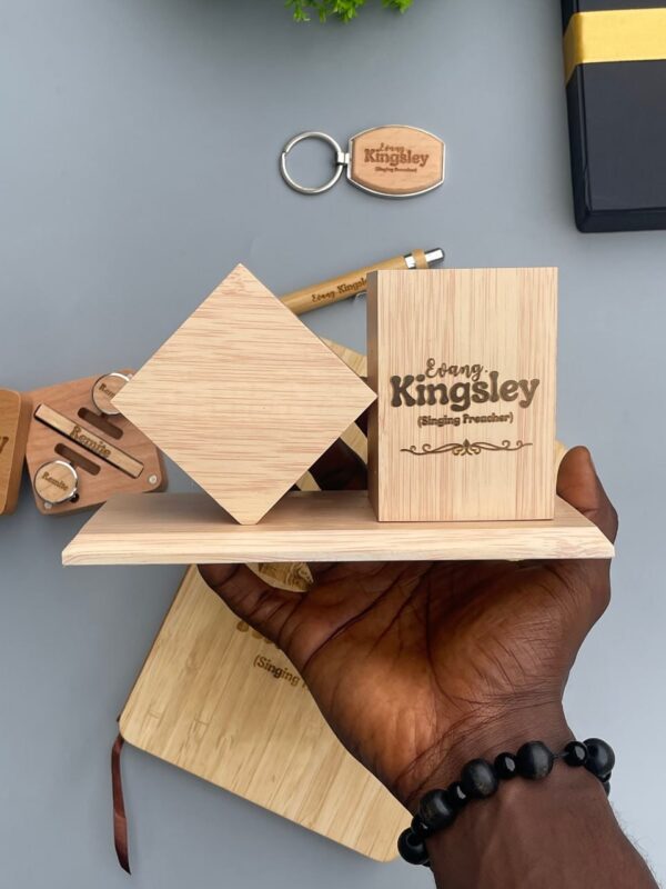 Corporate Wooden Set with Alarm clock