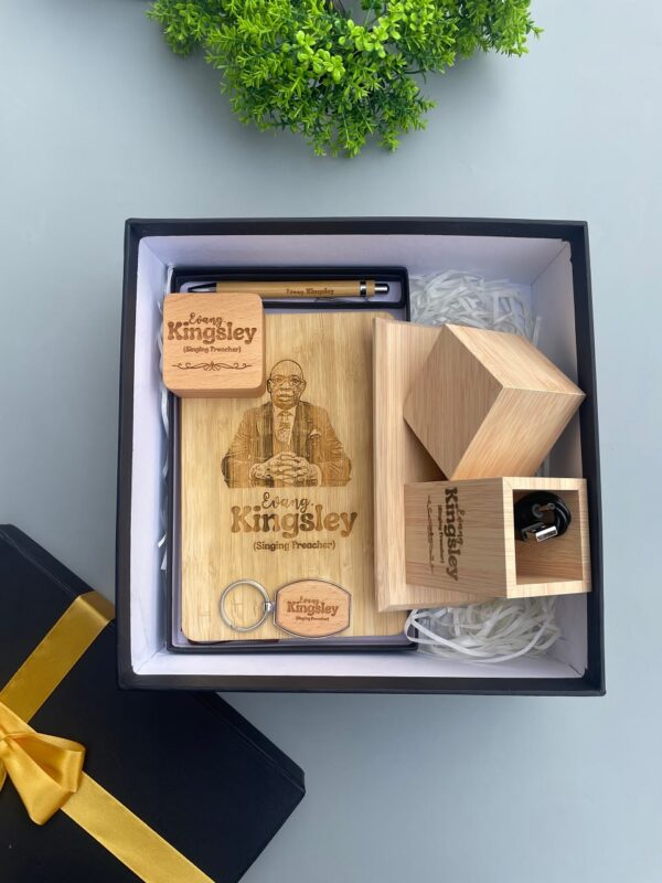 Corporate Wooden Set with Alarm clock
